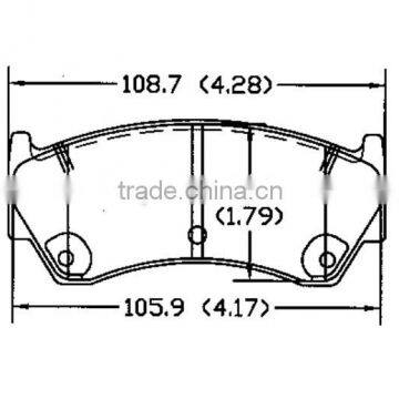 D668 OE41060-0M892 for NISSAN brake pad