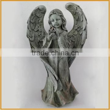 fine angel resin angel figurine for home decor polyresin angel