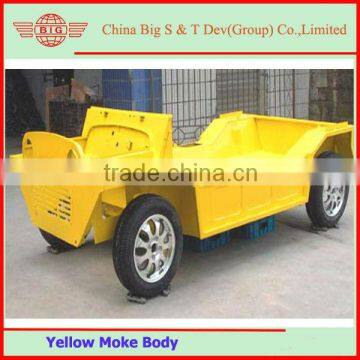 original yellow painting mini moke body shell with tyres for sale