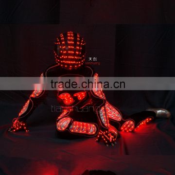 Synchronous Programmable LED Dance Costume, Tron Costume
