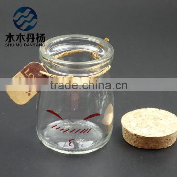 wishing glass bottle with corks glass bottle for wedding/gift