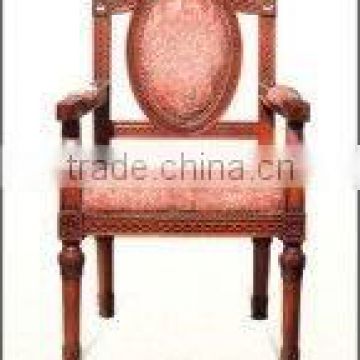 480#Hotel high back king royal chair for sale