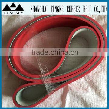 Red Rubber Coating Flat Belts