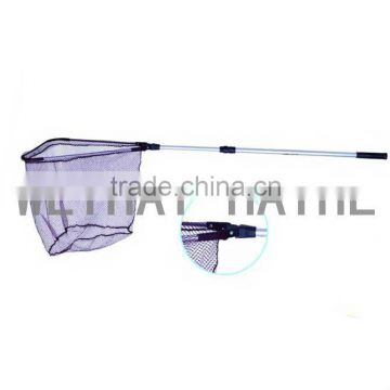 strong aluminium handle foldable fishing landing net