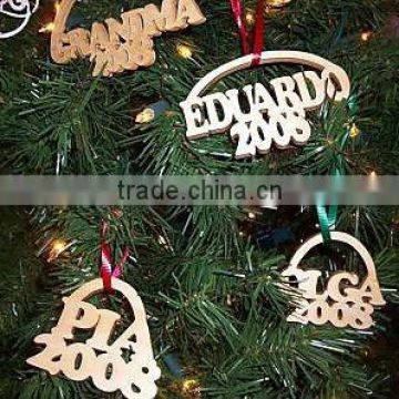 customized personalized Christmas metal ornament pendant