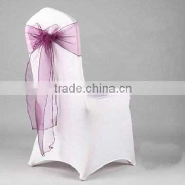 20*275cm In Stock Wedding Organza Hanging Lycra Chair Cover Sashes Sash Party Banquet Decoration Bow Colours