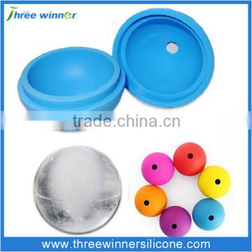 Silicone ball shaped ice cube tray