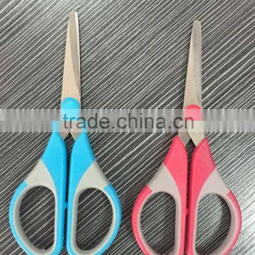 Best selling novelty office paper cutting scissors with PP+TPR handle