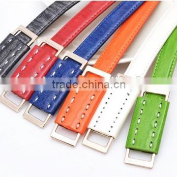 young girls fashion PU leather belt and bag