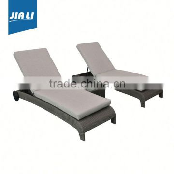 High Quality factory supply all weather pe rattan daybed