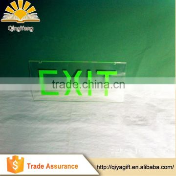 acrylic plastic emergency exit sign board road sign boards