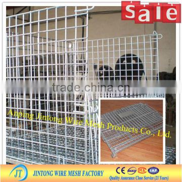 collapsible steel storage cage/folding mesh container for the high end market