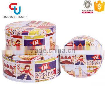 Nice Design 3PCS Round Tin Box Set