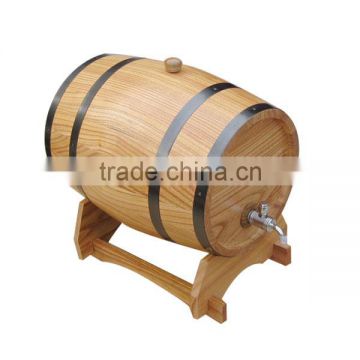 Hot Sale Solid Oak Wood Beer/Wine Barrel With Stainless Steel Bands