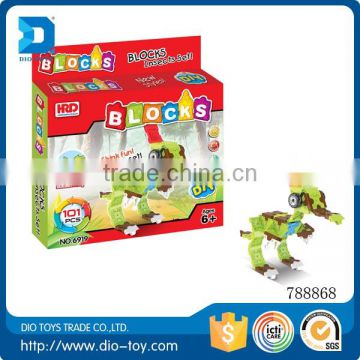 2017 shantou factory wholesale 101pcs diy toy blocks building toy funny bricks for sale