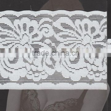 Knitted elastic lace,jacquard lace.spandex lace