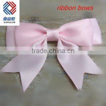 Colorful Satin Ribbon Bows for Garment Decorations