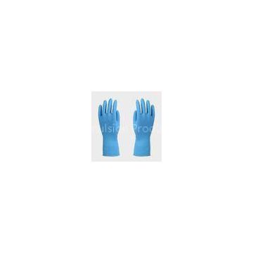 Size S , M , L , XL Kitchen Latex Gloves , sky blue dish washing gloves