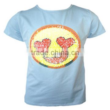 80% cotton 20% polyester t-shirt for women