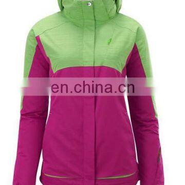 red contrast color waterproof windproof casual jacket