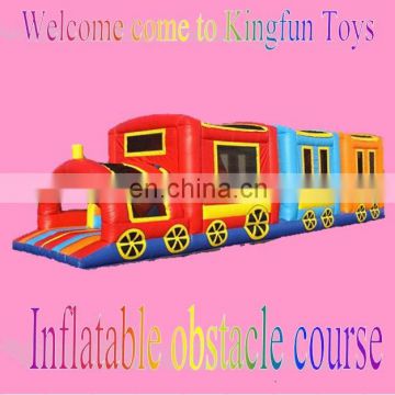 Train Interactive inflatable obstacle course for kids