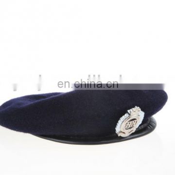 handmade black wool military beret cap wholesale