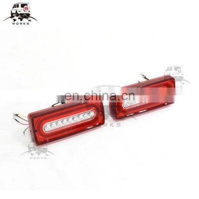 W463 tail lights fit for G-CLASS G500 G55 G63 all year  red and black G glass tail light with flowing signal