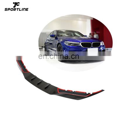 JCSPORTLINE Carbon Fiber Auto Parts F90 Front Lip for BMW F90 M5 Sedan 4-Door 2018-2019