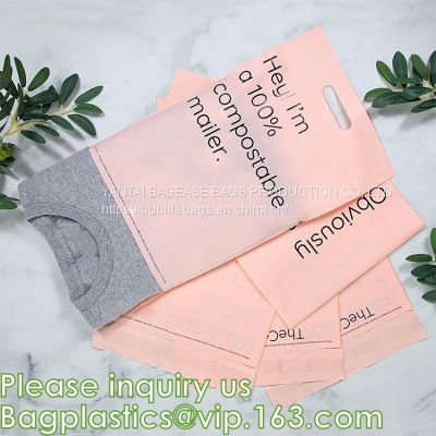 Corn starch Plastic delivery envelopes compostable biodegradable mailing courier bags,2.4Mil heavy duty biodegradable an