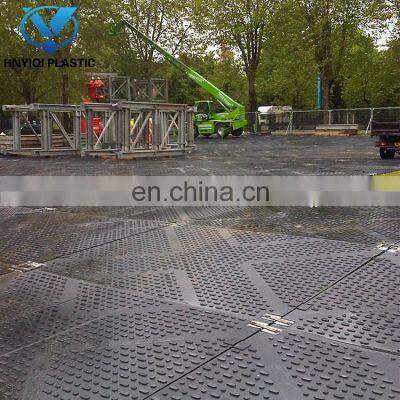 Ground Protection Mats 4X8 High-Density Polyethylene (HDPE) Diamond Plate Tread Design