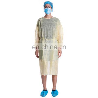 Factory Direct Supply  Disposable Isolation Gown Waterproof Disposable Coverall Isolation Gowns