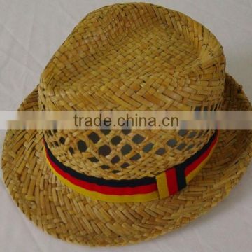 Paper Straw Weaving Summer Fedora Hats For Man
