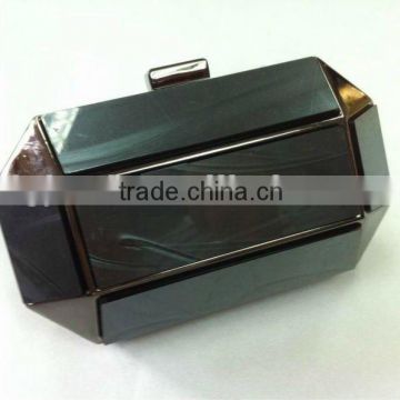 2012 fashion amber resin handbag clutch factory price