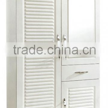 wardrobe 2 doors ivory color with mirror