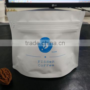 Manufacture wholesale zipper block bottom coffee packing bag aluminum foil coffee packaging