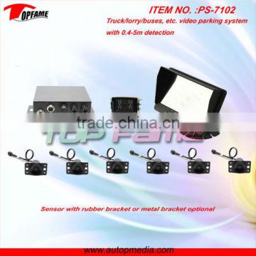 PS-7102 Truck/bus/etc.video parking sensor system with 0.4-5m detection