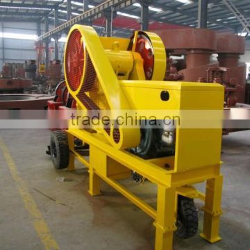 PE250*400 Mobile Jaw Crusher Plant With Diesel Engine