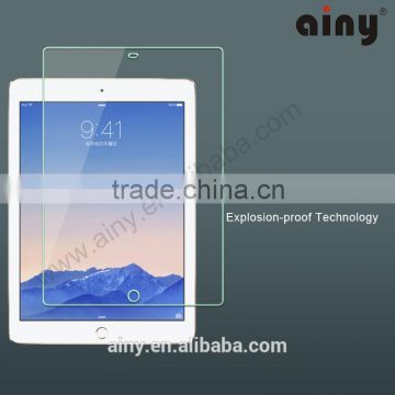 Ainy 2015 newest 2.5D 0.33mm 9h anti blue light mobile screen protector tempered glass for Apple iPad mini/mini2/mini3