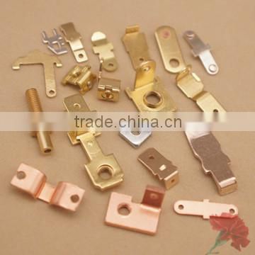 Brass Electrical Components Spare Parts With Silver Alloy Inlay for Relay