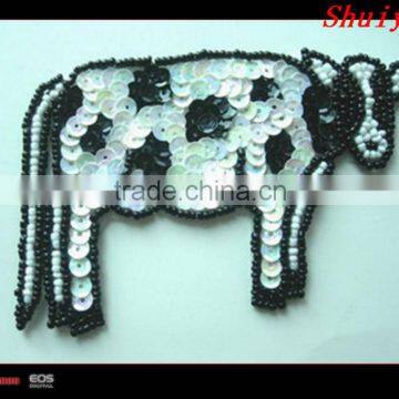 sequin animal/iron on cattle/cattle patch