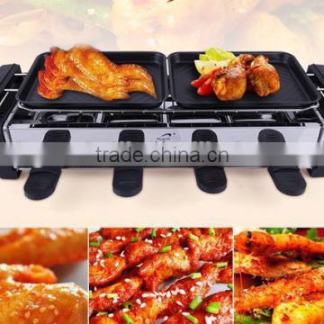 Household electric heating barbecue stove, smoke free barbecue rack