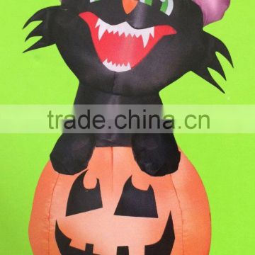Airblown Inflatable Outdoor Friendly Halloween Characters - 3.5 ft Tall (Pumpkin Cat)