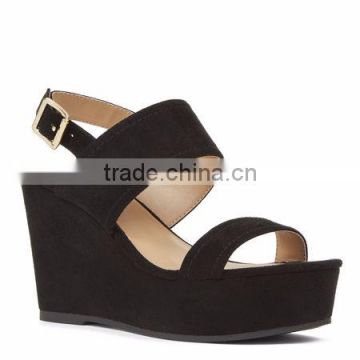 Raynal Platform High Wedge Heel Sandals Women Summer Shoes Black color