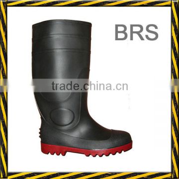mining pvc safety rain boots with steel toe