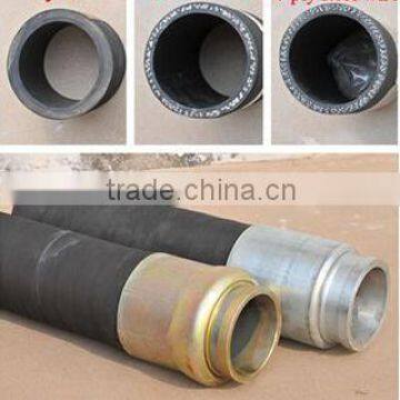 Concrete Pump Wear Resistant Rubber Hose DN125*3m wirh 4 layer wire and 2 ends