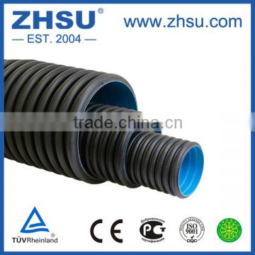 PN8/SDR21 hdpe double wall corrugated pipe