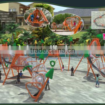 Professional China manufacturer classic kids large outdoor playground equipment climbing series