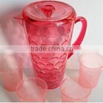 2500ML Insulated Acrylic plastic water pitchers in set