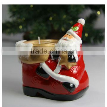 ceramic candle holder christmas santa clause candle holder ceramic christmas series