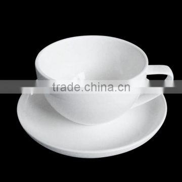 H9054 fine porcelain oem 300ml cappuccino coffee cup and saucer